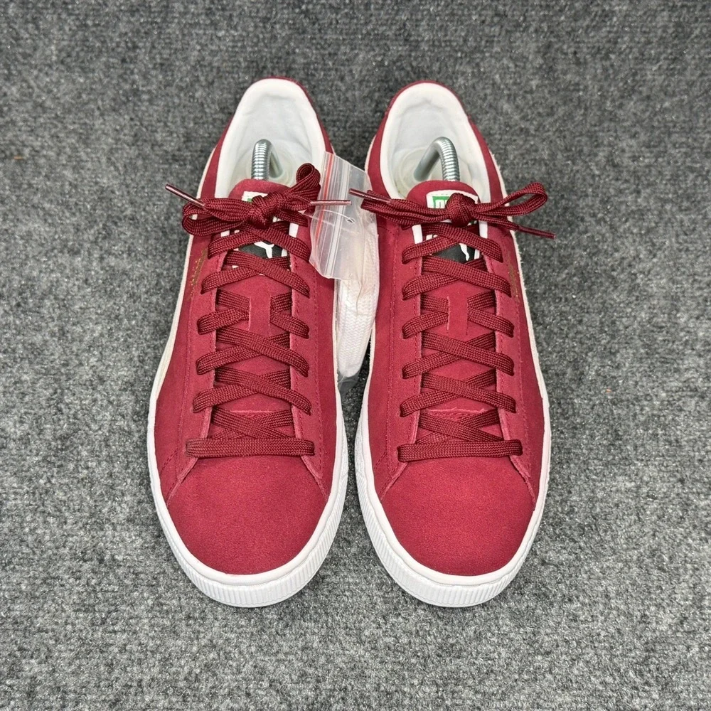 Puma Suede Classic XXI Sneakers Men's 9.5 Cabernet Suede Low Lace Retro Athletic